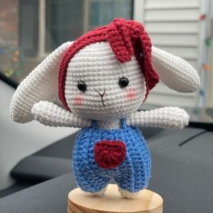 handmade crochet bunny